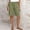 *Army Green, variant on Women's Drawstring Elastic Waist Shorts with Pockets ,Casual Loose Summer Shorts Khaki,Women's Plus M