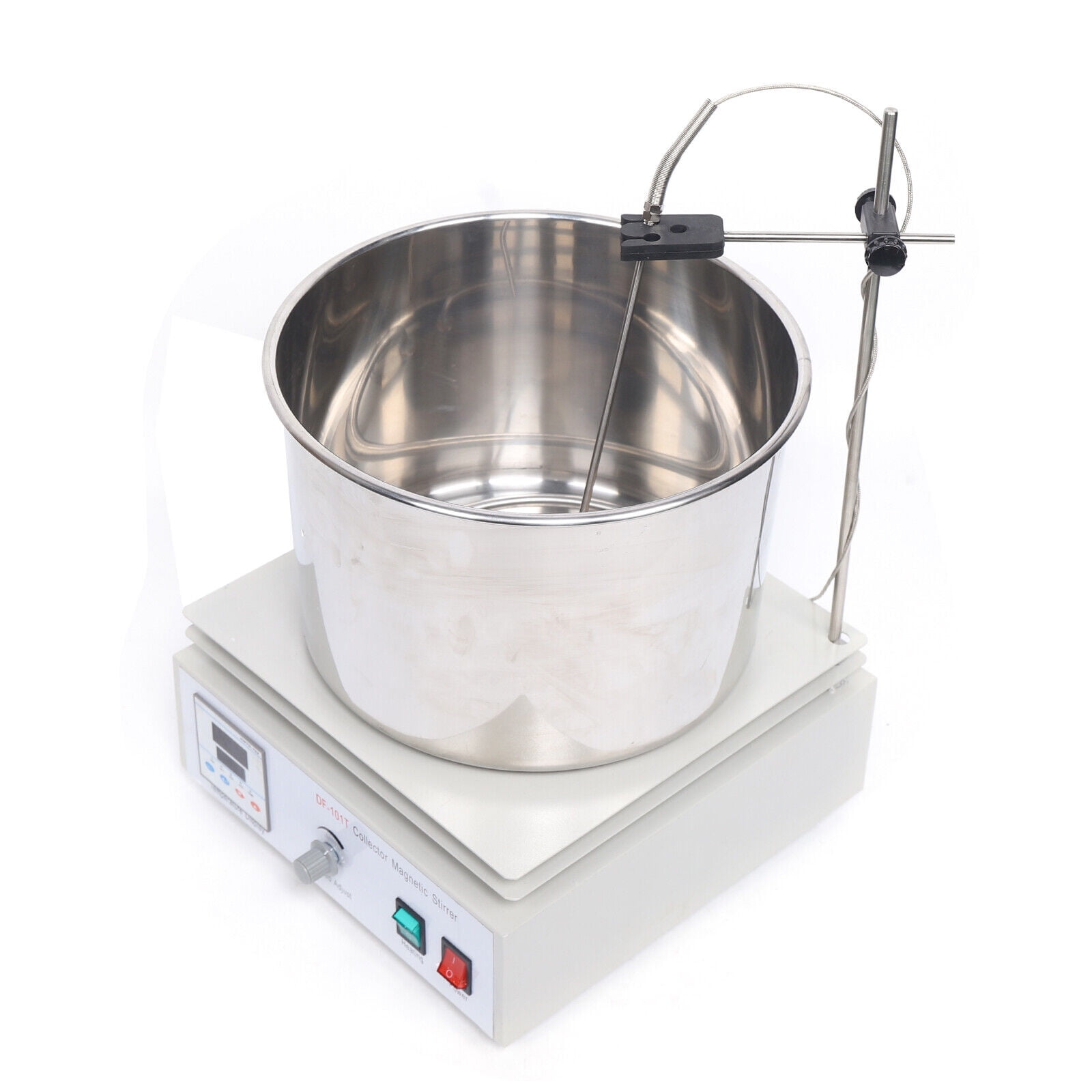 DENSET 10L Heat-Collecting Magnetic Stirrer Water Oil Bath Lab Thermostat Chemical, Lab 0-1400Rpm