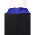 thumbnail image 4 of TiaoBug Women Shiny Rhinestone Gymnastics Leotard Bodysuit Full Length Figure Skating Jumpsuit Blue M, 4 of 7