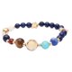 thumbnail image 2 of Pulseras para mujer, regalos para mujer, pulseras del sistema solar, ocho planetas, pulsera de cuentas de piedra natural, 2 of 2