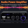 thumbnail image 3 of As22 Hifi Digital Amplifier 30wx2 2.0 Channel Car Bluetooth Amplifier Home Stereo Audio Amplifier Receiver Us Plug, 3 of 5