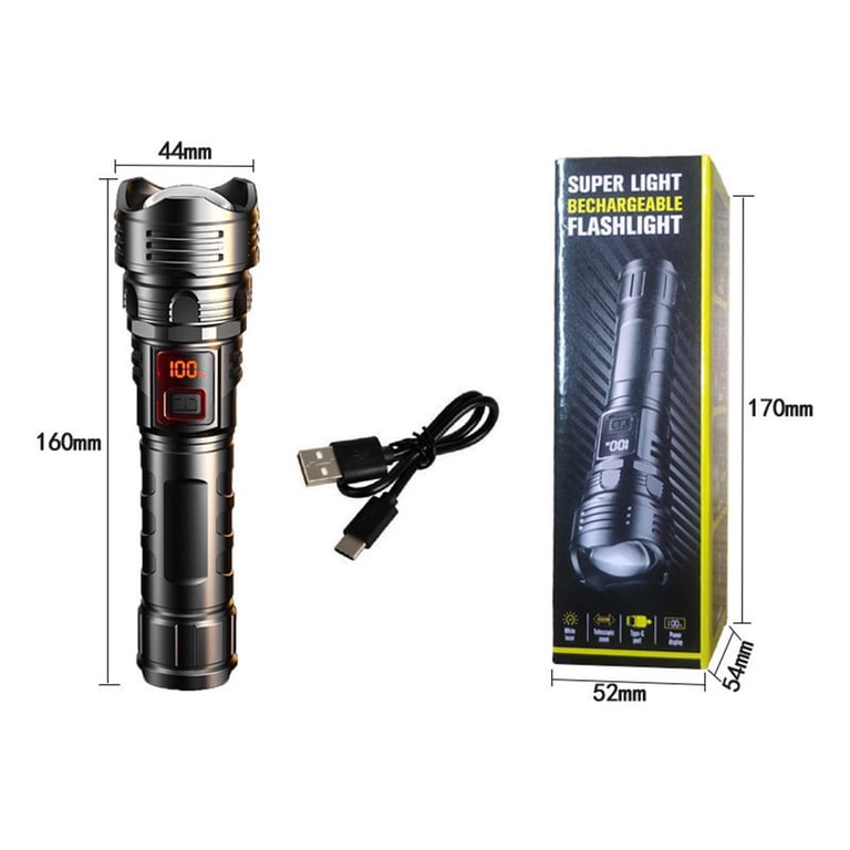 aliexpress rechargeable flashlight 365nm UV (Pro) Illuminate the darkest nights with our Rechargeable Flashlight Rechargeable LED Flashlight Super Bright