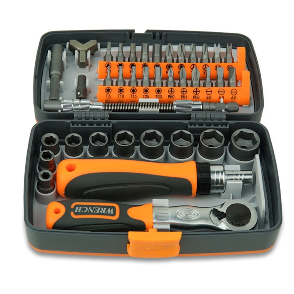 Household 38 in 1 Household Labor Saving Ratchet Screwdriver Bit Set Multipurpose Tool Kit Hardware Tools Combination Wrenches Toolbox Hand Tool Sets
