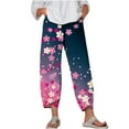 thumbnail image 1 of Pantalons d'Été Décontractés pour Femmes avec Poches et Imprimé, 1 of 5