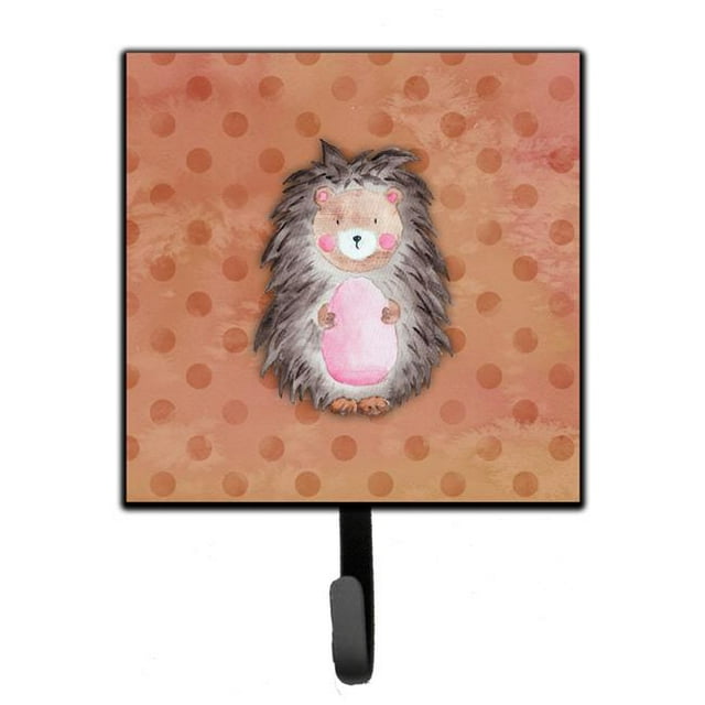 Polkadot Hedgehog Watercolor Leash or Key Holder