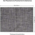 Walmart Set of 4 Woven PVC Kitchen Placemats, Easy Care, Nonslip