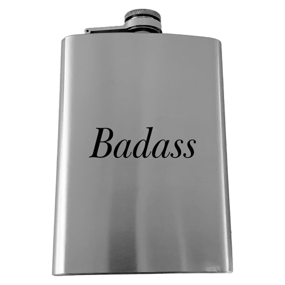 Hip Flask Plus 8oz Custom Novelty Funny Humor Flask - Leak-Proof