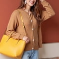 thumbnail image 5 of Women's Spring Cardigan 3/4 Sleeve Button Knit Comfort Fit​​, 5 of 9