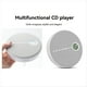 thumbnail image 5 of Reproductor de CD Bluetooth Recargable, Reproductor de CD de Música para Coche/Viaje, Audio Doméstico con Altavoz Estéreo, AUX,USB Negro, 5 of 5