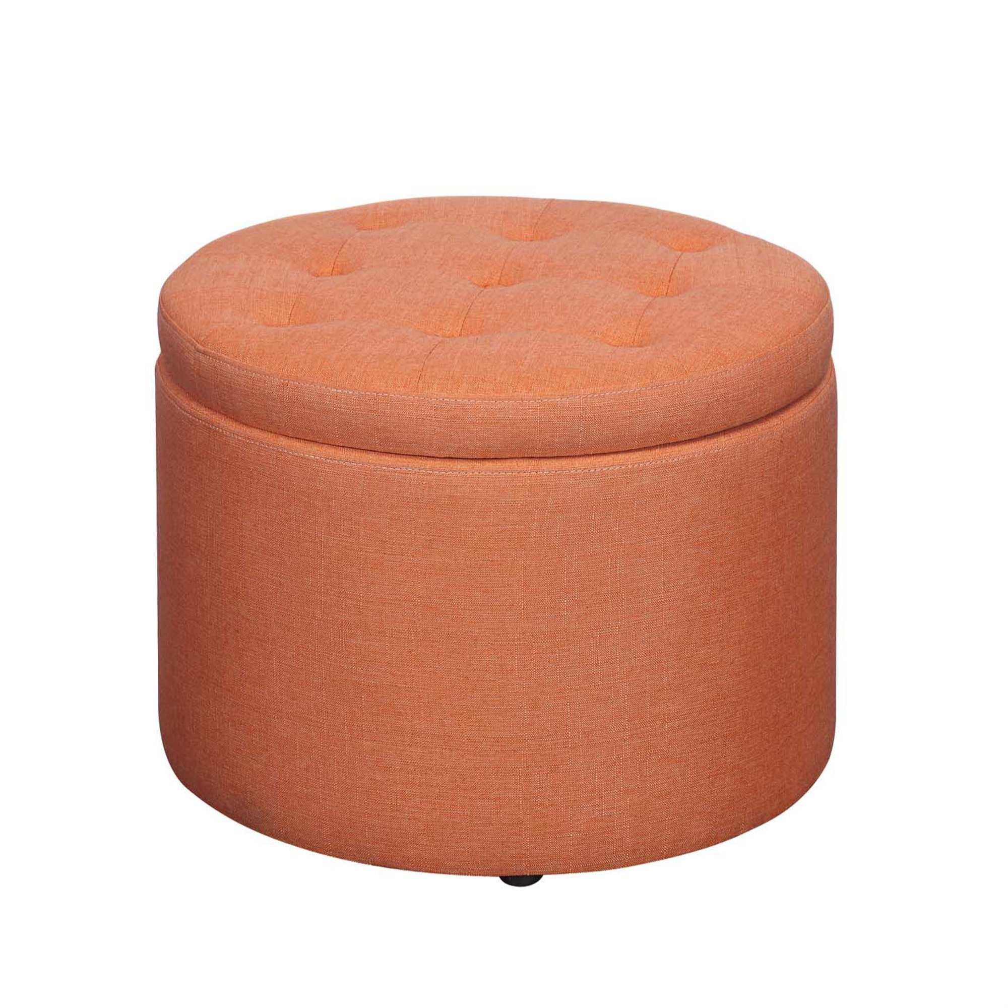 Round Shoe Storage Ottoman