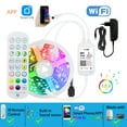 thumbnail image 1 of WiFi LED Strip Lamp Bluetooth Infrared 10M 20M 12V RGB Tape Works with Alexa Music Neon Ribbon Flexible Christmas Decor Lights, 1 of 7