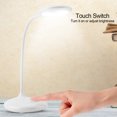 thumbnail image 4 of Lámpara de escritorio LED sensible al tacto con cuello flexible y brillo ajustable, 4 of 8