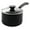 Black, variant on Cook N Home 3 Quart Nonstick Sauce Pan with Glass Lid , Multi-purpose Pot Saucepan Kitchenware, Black, Aluminum