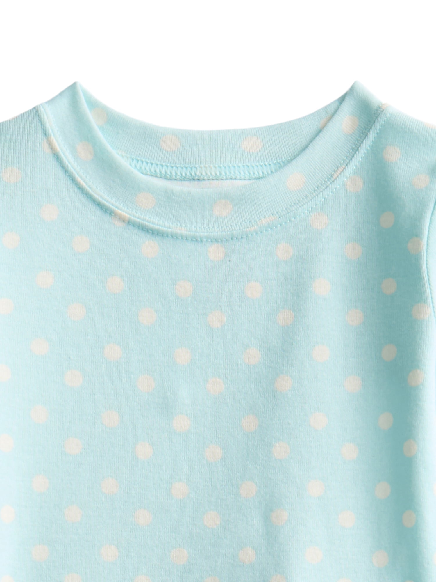 Wonder Nation Toddler Boys or Girls Cotton Long Sleeve Top and Pants Pajama Set, 6-Piece, Sizes 12M-5T