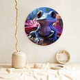 thumbnail image 5 of Wukai Colorful Frog Among Flowers Print Decorative Plate for Display,Bone China Decorative Plate, Ceramic Dinner Plate with Stand, Vertical Ceramic Plate-6in, 5 of 6