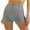 Gray, variant on ZQUUVOU Women's High Waist Hip Stretch Short Fitness Wrinkled Drawstring Biker Shorts Yoga Shorts Black