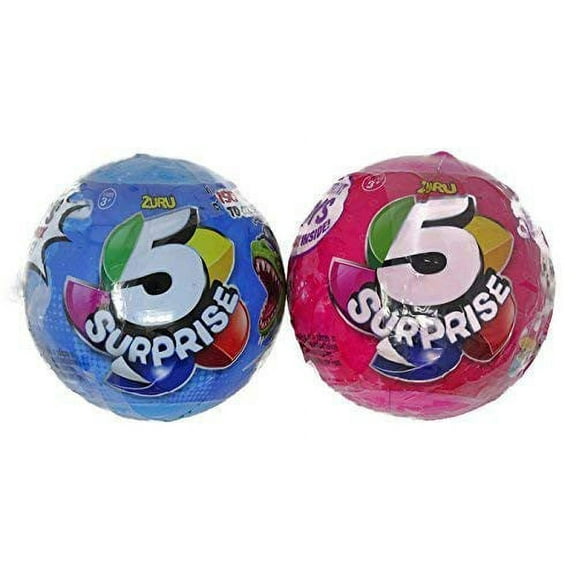 5 Surprise PINK & BLUE LOT of 2 Mystery Packs