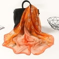 thumbnail image 3 of Outfmvch Lightweight Scarf Fashion Scarves Fall Scarf for Women Shawl Wraps for Women Silk Scarf for Women Hair Silk Head Scarf for Women Hair Scarf Orange One Size, 3 of 4