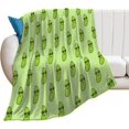 thumbnail image 2 of LHSHID Pickle Blanket for Girls 40x50 Inches Flannel Blankets Soft Fuzzy Plush Throws Gift Green Funny Throw Blanket for Couch Sofa, 2 of 8
