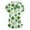 Green #102, variant on St Patricks Day Scrub Tops for Women Shamrock Short Sleeve Irish Scrubs Clover V Neck Green Holiday Uniform with Pockets Light Green 4XL