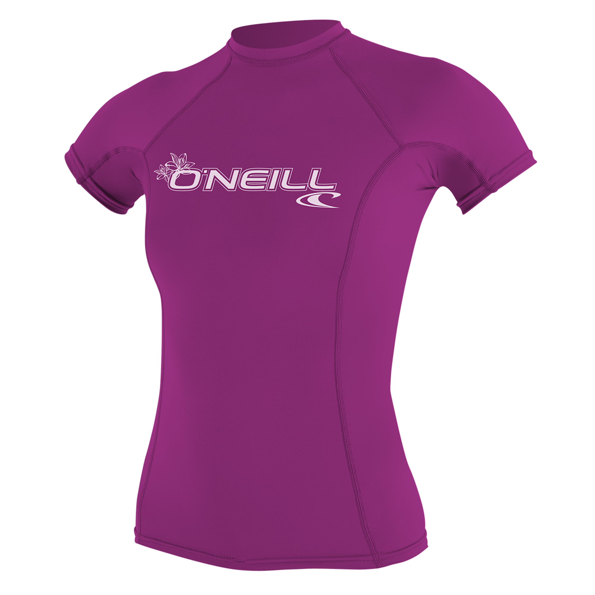 ONeill Wetsuits Girls Youth Basic Skins Short Sleeve Rash Guard Shirt