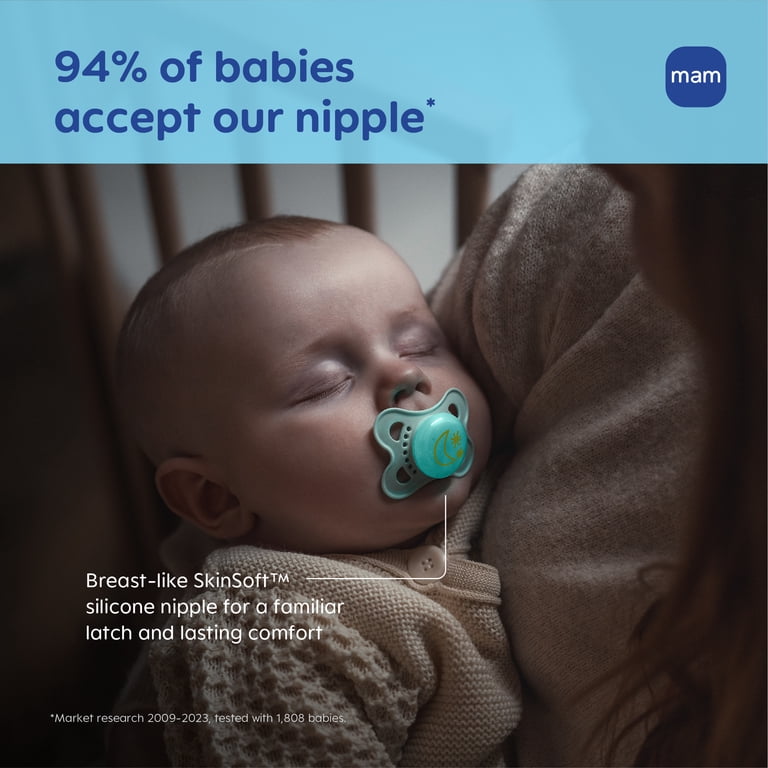 MAM Day & Night Pacifier, 0-6 Months, 3 Pack photo 5