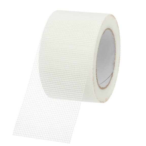 Uxcell Drywall Repair Mesh Tape, 3 Inch x 98 FT Fiberglass Adhesive Dry Wall Joint Tape 13 Mesh, White