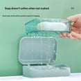 thumbnail image 3 of 2 pack Leakproof Travel Soap Case with Lid and Removable Drain Tray - Portable Bar Soap Holder for Travel, Camping, Gym, Outdoor Use - Fits Most Standard Soaps（only boxs）, 3 of 5