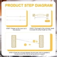 thumbnail image 4 of EcoNesxp 8" Adjustable Sliding Door Guard Fixed Window Guard Door Security Window Guard 8" Adjustable Sliding Door Guard Fixed Window Guard Door Security Window Guard 2 Piece Window Bar Security, 4 of 5