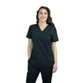 thumbnail image 2 of Green Town Scrubs for Women - Mock Wrap V-Neck Scrub Top, 3 Pockets, Lightweight, Stretch Fabric, Easy Care, 2 of 6