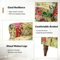 thumbnail image 3 of Tina's Home Floral Accent Chair Living Room Armchair Upholstered, Mustard, 3 of 9