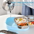thumbnail image 6 of Cagogo under $5 Stainless Steel Bento Box, Stainless Steel Thermal Lunch Box, 4 Compartment Bento Box with Soup Bowl, Portable Teen Lunch Container, Insulated Food Storage Container, 6 of 6