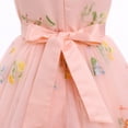thumbnail image 4 of IDOPIP Embroidery Flower Girl Lace Tutu Dress for Kids Wedding Pageant Birthday Party First Communion Dresses Princess Bridesmaid Ball Maxi Gown 4-5 Years Pink Floral, 4 of 7