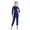 Blue, variant on Kids Girls' 2.5mm Neoprene Wetsuit, Long Sleeve Thermal Full Body Dive Suit, Thickened Warm One-Piece Swimsuit for Snorkeling Swimming & Surfing
