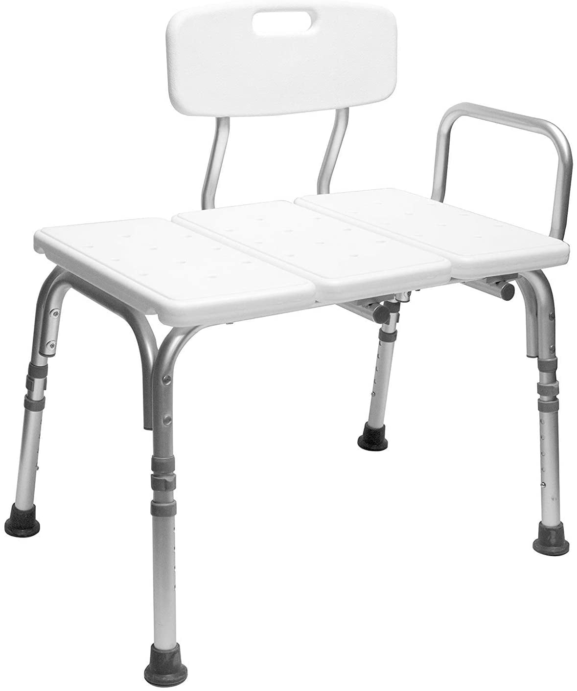 Carex Tub Transfer Bench Shower Chair Transfer Bench With Height Adjustable Legs Convertible To Right Or Left Hand Entry Walmartcom Walmartcom