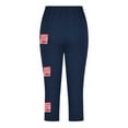 thumbnail image 4 of Ugoldhm 4th Of July Print Girls Capris Pant Slim Sport Casual Fashion Yoga Summer Cropped Leggings Size 2-13, 4 of 8