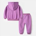 thumbnail image 6 of Gibobby Toddler & Kids Boy Winter Clothes Fall Winter Casual Kids Fall Outfits Sweatshirts Pants Set 2T 3T 4T 5T 6T 7T Boys Outfits(18-24 Months,Purple), 6 of 6