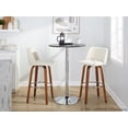 thumbnail image 3 of LumiSource Brown Toriano 30" Fixed-Height Barstool - Set of 2, 3 of 6