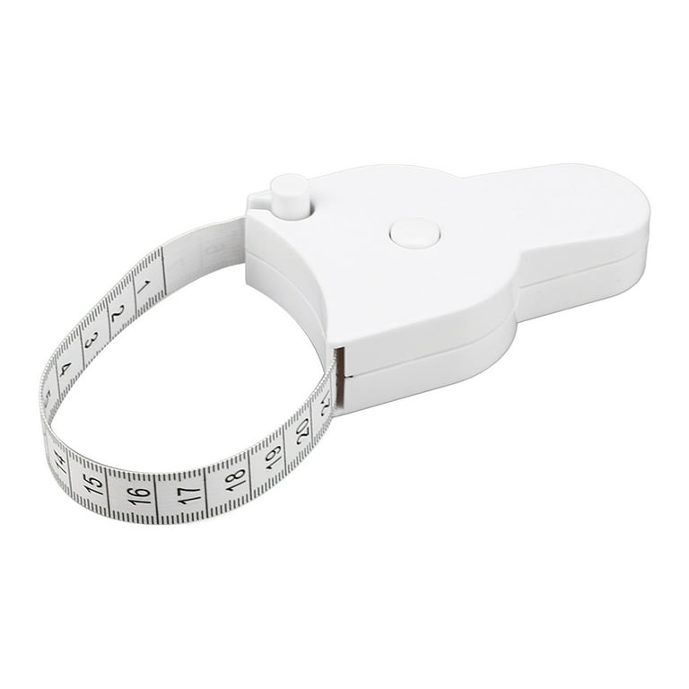 Jinyi Flexible Body Ruler, Soft Tape Measure Dual Scale For Bust Hip Wrist  Size (2pcs, White)