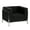 Black, variant on Flash Furniture HERCULES Imagination Series Contemporary Melrose White LeatherSoft Chair with Encasing Frame