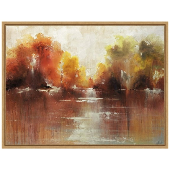 Amanti Art Jeweled Water Framed Canvas Wall Art Print