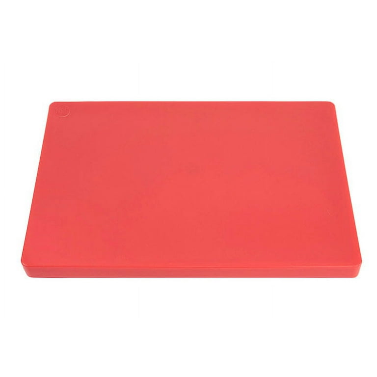 Choice 18 x 12 x 1/2 Red Polyethylene Cutting Board