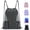 Gray, variant on Sports Drawstring Backpack with Mesh Pockets, Waterproof Gym Bag String Backpack for Men Women, Large Capacity Athletic Sackpack for Travel, Swimming, Cycling(Black)