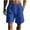 Dark Blue, variant on Wyobmus Mens Linen Summer Shorts Solid Color Drawstring Elastic Waist Short Lightweight Summer Beach Vacation Bermuda Shorts S-3X Khaki