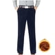 thumbnail image 1 of Pantalones largos para hombre, color liso, rectos, de tubo, con terciopelo, cintura alta, con cremallera y bolsillo, de pana, de poliéster., 1 of 5