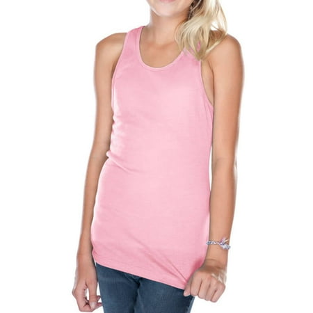 

Kavio! Big Girls 7-16 Sheer Jersey Racer Back Tank Baby Pink M