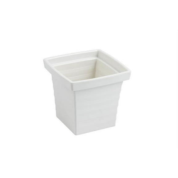 5.25 x 5.25 x 5 in. Americana Square 1 quart Bowl, Ivory