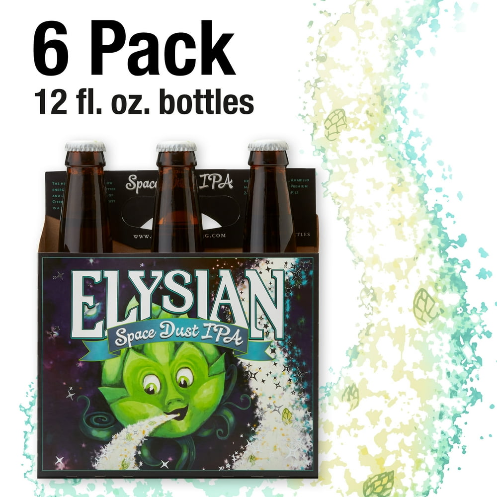 Elysian Space Dust IPA Craft Beer, India Pale Ale, 6 Pack Beer, 12 FL