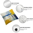 thumbnail image 4 of Blue and Yellow Abstract Art Pillow Cover, Modern Gray Home Decorative Throw Pillows Covers Cushion Cover for Bedroom Sofa Living Room, 4 of 5