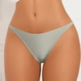 thumbnail image 2 of GEWSEY Sport Thong Panties Women Low Rise Sexy No Show Bonded Breathable Underwear (Green, L), 2 of 4